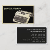 Vorlage für Writer / Editor / Author Business Card Visitenkarte (Vorne/Hinten)