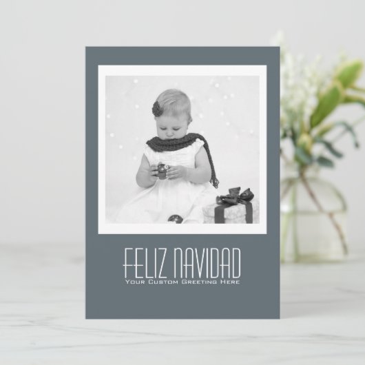 Vorlage für zeitgemäße Feliz Navidad (Stehend Vorderseite)