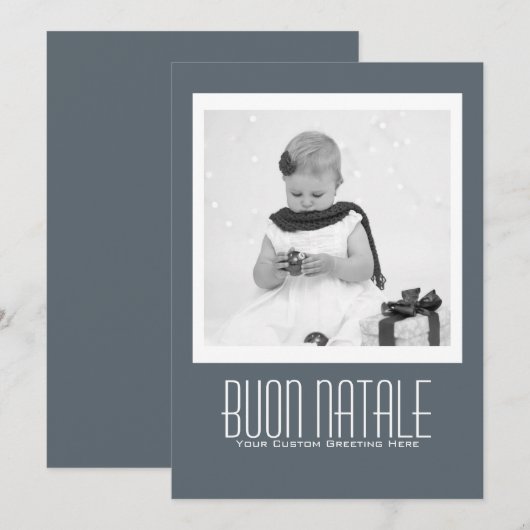 Vorlage für zeitgenössische Buon Natale (Vorne/Hinten)