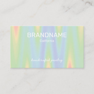 Vorlage für Zickzack Logos in Pastellfarben Visitenkarte