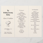 Vorlage für zwei Herz-Hochzeitskurse in der Blush- (Vorderseite)