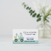 Vorlage für zwei LKW-Geschäftskarten Visitenkarte (Stehend Vorderseite)