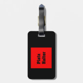 Vorlage Gepäckanhänger (Rückseite vertikal)