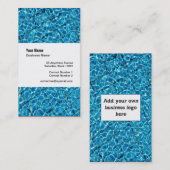 Vorlage Geschäftskarte des Schwimmbad-Unternehmens Visitenkarte (Vorne/Hinten)