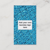 Vorlage Geschäftskarte des Schwimmbad-Unternehmens Visitenkarte (Rückseite)