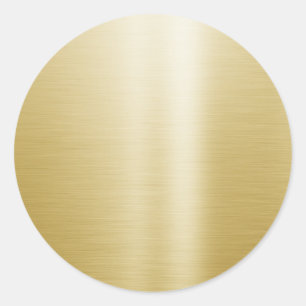 Vorlage Glamour Elegant Faux-Gold Chic Blank Runder Aufkleber