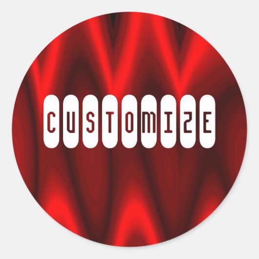 Vorlage Hall of Flame II Runder Aufkleber (Vorderseite)