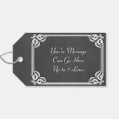 Vorlage - Hintergrund der Chalkboard-Vorlage anpas Geschenkanhänger (Rückseite Horizontal)