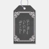 Vorlage - Hintergrund der Chalkboard-Vorlage anpas Geschenkanhänger (Vorderseite)