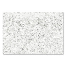 Vorlage - Hintergrund der weißen Spitzen Tischnummer