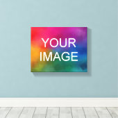 Vorlage Hinzufügen von Bild-Bild-Logo-Horizontal Leinwanddruck (Insitu (Holzboden))