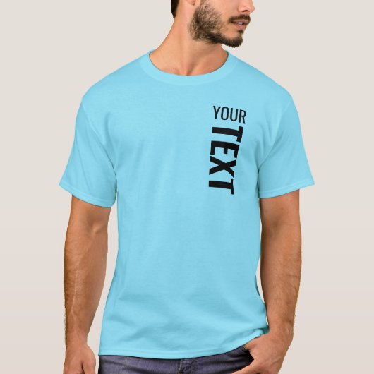 Vorlage Hinzufügen von Text hier Trendy Men's Blue T-Shirt (Vorderseite)