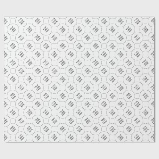 Vorlage Hochladen Ihres eigenen Fotos oder Firmenl Geschenkpapier (Flach)