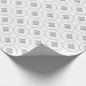 Vorlage Hochladen Ihres eigenen Fotos oder Firmenl Geschenkpapier (Ecke)