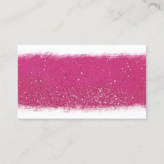 Vorlage "Hot Pink and Gold Lips" Visitenkarte (Rückseite)