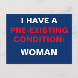 Vorlage Ich habe eine bereits bestehende Bedingung Postkarte