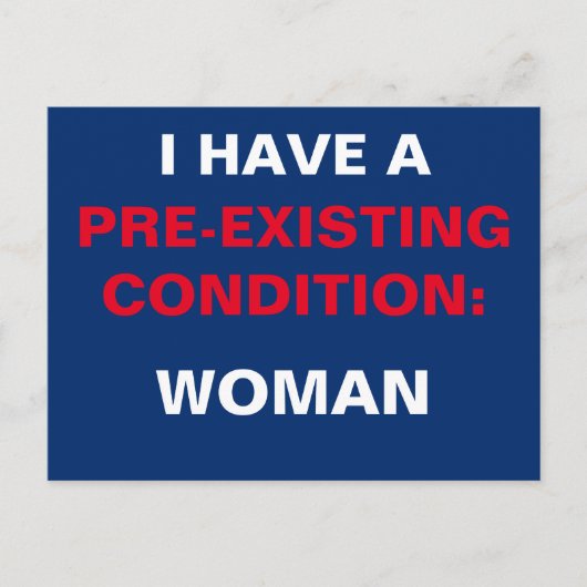 Vorlage Ich habe eine bereits bestehende Bedingung Postkarte (Vorderseite)