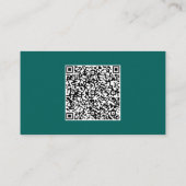 Vorlage Ihrer Logo-Text und QR-Code-Visitenkarte Visitenkarte (Rückseite)