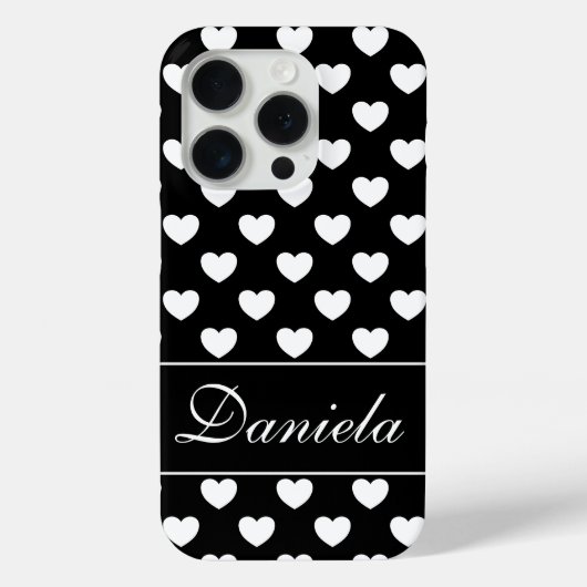 Vorlage Ihres Individuellen Namens - Schwarz und W Case-Mate iPhone Hülle (Rückseite)