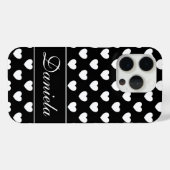 Vorlage Ihres Individuellen Namens - Schwarz und W Case-Mate iPhone Hülle (Rückseite (Horizontal))