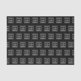 Vorlage Ihres Logos hier Schwarz Seidenpapier