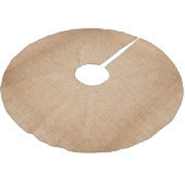 Vorlage - Jute Hintergrund Polyester Weihnachtsbaumdecke (Schrägansicht)
