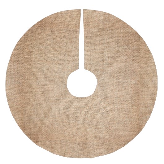 Vorlage - Jute Hintergrund Polyester Weihnachtsbaumdecke (Vorderseite)