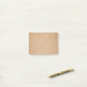 Vorlage - Jute Hintergrund Post-it Klebezettel (Auf Schreibtisch)