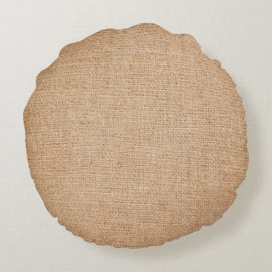 Vorlage - Jute Hintergrund Rundes Kissen