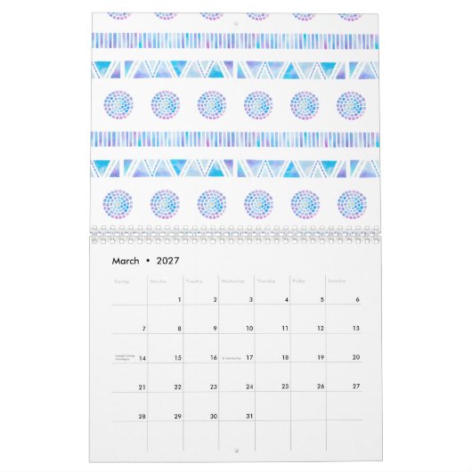 Vorlage Kalender (Mär 2027)