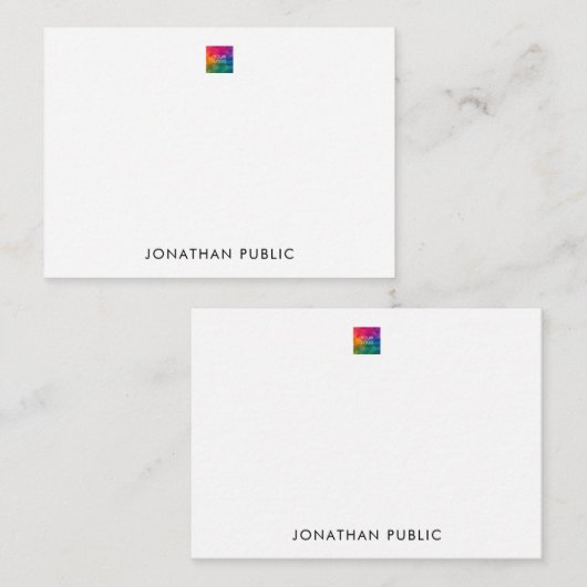 Vorlage Laden Sie hier Ihr Firmenlogo hoch (Vorne/Hinten)