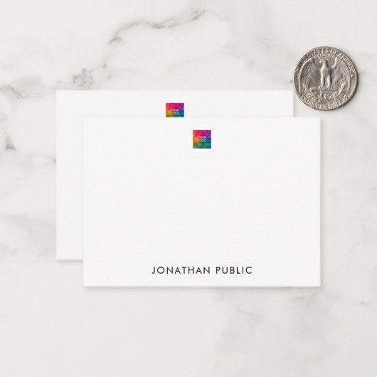 Vorlage Laden Sie hier Ihr Firmenlogo hoch (Vorderseite/Rückseite Beispiel)