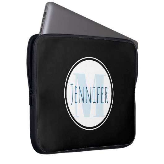 Vorlage lässiger Monogramm Laptopschutzhülle (Vorne Rechts)