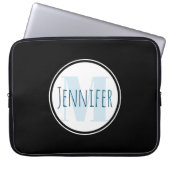 Vorlage lässiger Monogramm Laptopschutzhülle (Vorderseite)