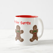Vorlage "Milch für die Santa-Coffee-Tasse" Zweifarbige Tasse (VorderseiteRechts)