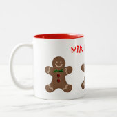 Vorlage "Milch für die Santa-Coffee-Tasse" Zweifarbige Tasse (Links)