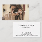 Vorlage Minimalistisches Skript Benutzerdefinierte Visitenkarte (Vorne/Hinten)