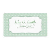 Vorlage mit grün weißem Polka-Dot-Muster (Vorne)