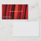 Vorlage mit rotem Vorhang für Visitenkarten Visitenkarte (Vorne/Hinten)