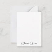 Vorlage Moderner benutzerdefinierter handgeschrieb (Rückseite)