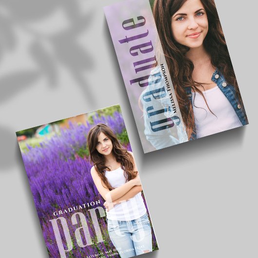 Vorlage moderner Foto Graduation Party