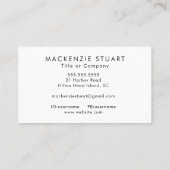 Vorlage Moderner QR-Code Geschäftslogos Einfach Visitenkarte (Rückseite)