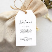 Vorlage moderner Tag-Gastgeschenk Hochzeiten Geschenkanhänger