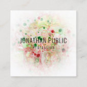 Vorlage Modernes Abstraktes Elegantes Beruflich Quadratische Visitenkarte (Vorderseite)