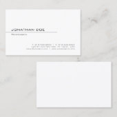 Vorlage Modernes Minimalistisches Berufliches Eleg Visitenkarte (Vorne/Hinten)