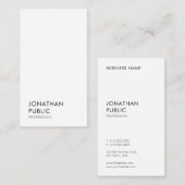 Vorlage Modernes Minimalistisches Elegantes Berufl Visitenkarte (Vorne/Hinten)