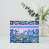 Vorlage Monet - Water Lilies 1919, Postkarte (Stehend Vorderseite)
