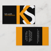 [VORLAGE] Monogramm-Visitenkarten Visitenkarte (Vorne/Hinten)