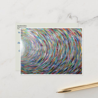 Vorlage Postkarte Original Art Rainbow
