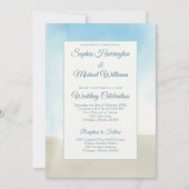 Vorlage QR-Code für Seachy Summer Wedding auf der (Vorderseite)